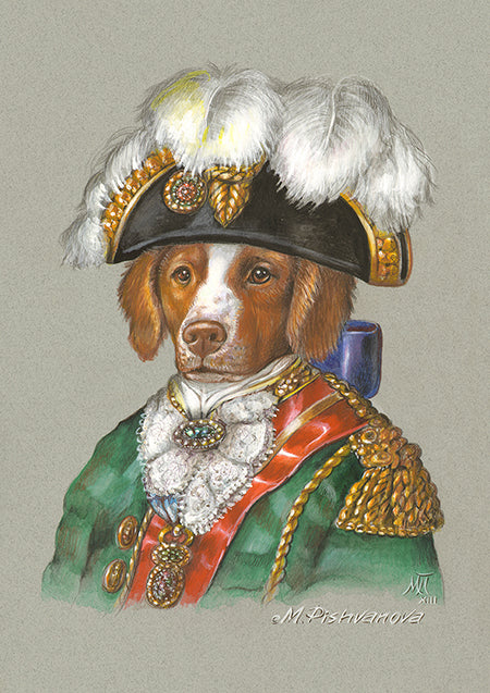 Brittany Spaniel Wall Art Dog General Painting Brittany