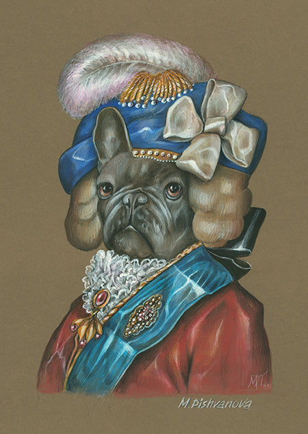 King French Bulldog Art Print Animal Century Art Collection