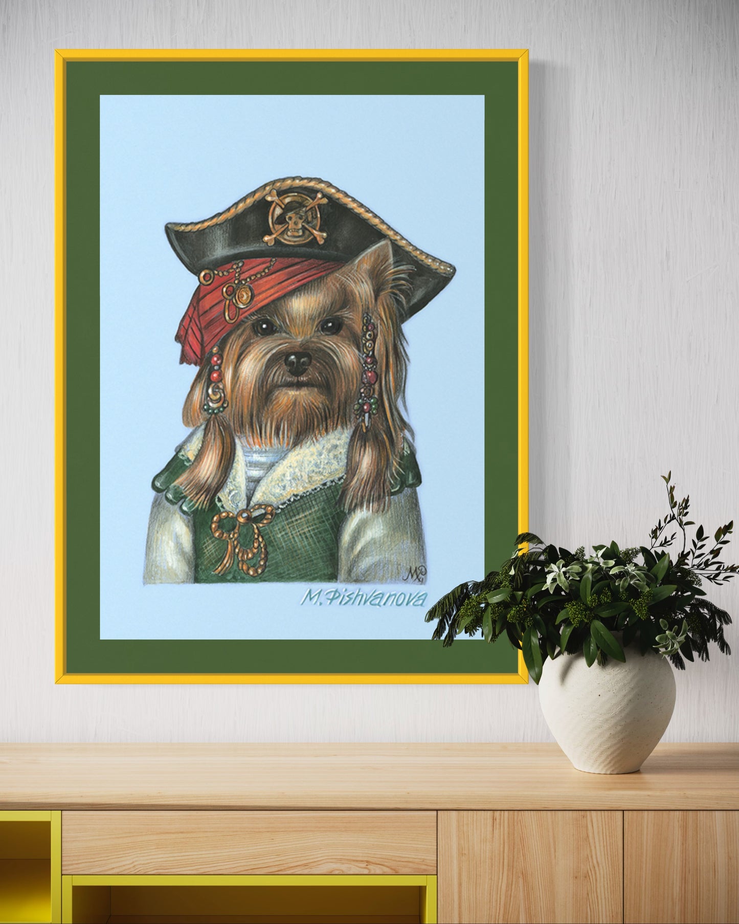 Yorkie Der Pirat
