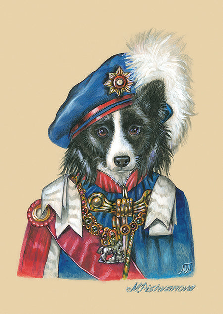 BorderCollieArtPrintRoyalKnight_AnimalCentury