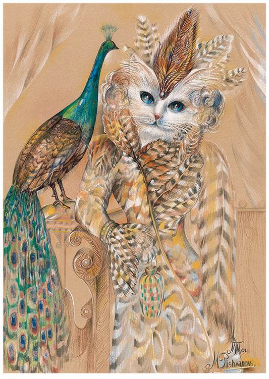 The Cat and the Peacock (signed)