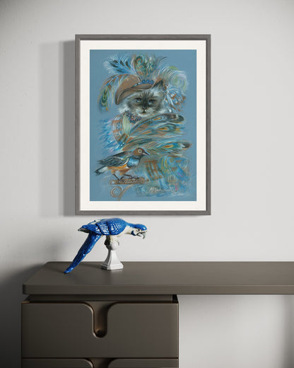 Die Katze und der Vogel