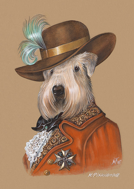 SoftCoatedWheatenTerrierArtPrintLord_AnimalCentury