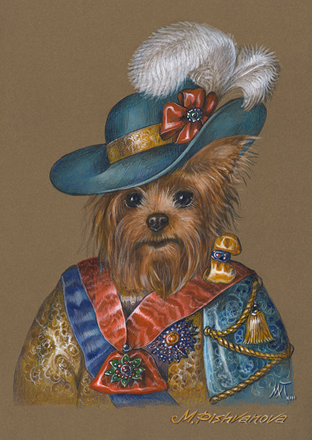 Yorkie_King_ArtPrint_AnimalCentury
